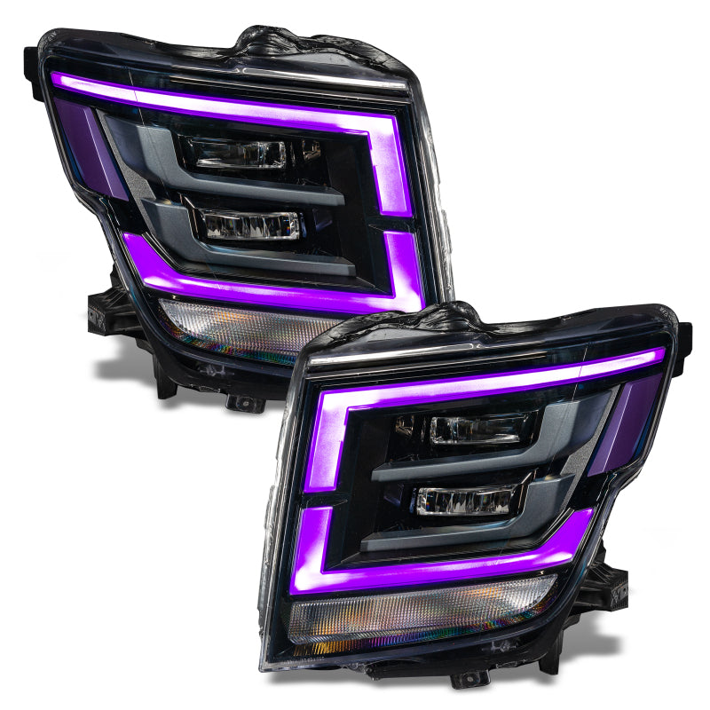 Oracle 21-22 Nissan Titan RGB+W Headlight DRL Upgrade - ColorSHIFT w/ Simple Controller SEE WARRANTY - 1463-504
