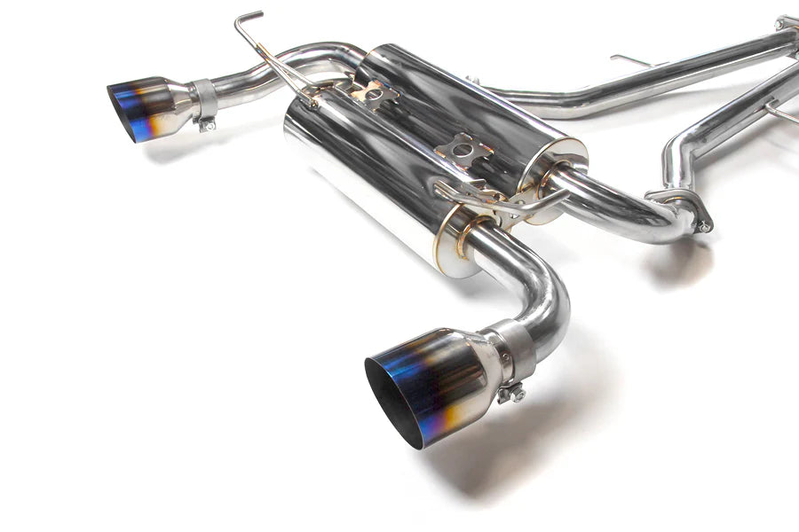 Invidia 09+ 370Z Gemini Single Layer Titanium Tip Cat-back Exhaust - HS09N7ZGIT