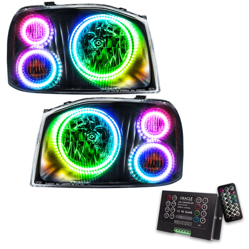 Oracle 01-04 Nissan Frontier SMD HL - Triple Halo - ColorSHIFT w/ 2.0 Controller SEE WARRANTY - 8905-333