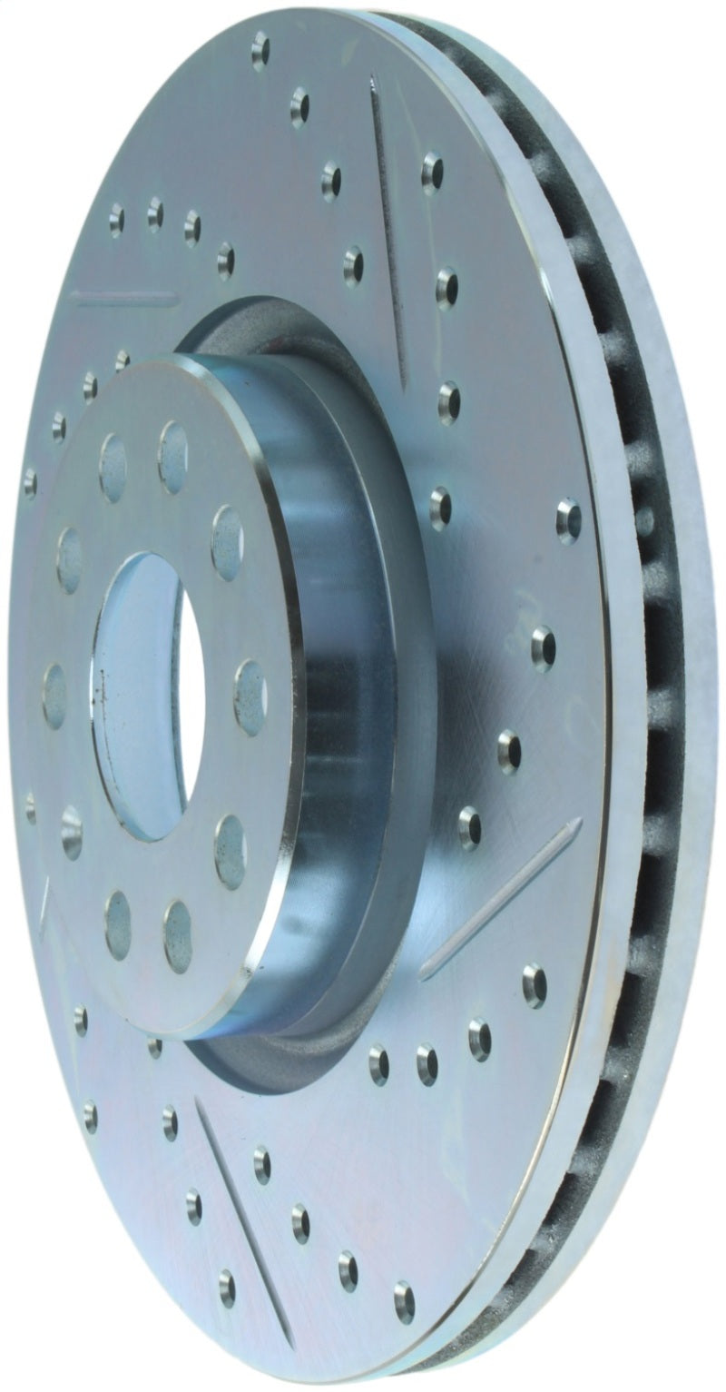 StopTech Select Sport 06-17 Volkswagen Jetta Slotted & Drilled Front Left Rotor - 227.33098L for 2005-2023 Volkswagen Jetta -