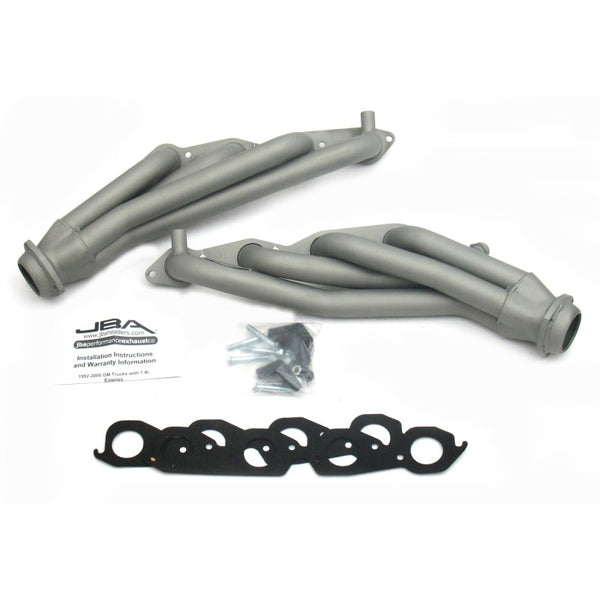 JBA 96-00 GM Truck 7.4L Voretc w/EGR & A.I.R. 1-3/4in Primary Ti Ctd Cat4Ward Header - 1823SJT for 1996-2000 Chevrolet C2500 