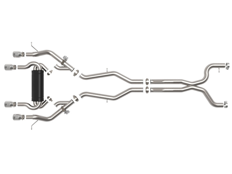 aFe MACHForce XP Exhausts Cat-Back SS 21 BMW M2 Competition L6-3.0L w/Polished Tips - 49-36351-P