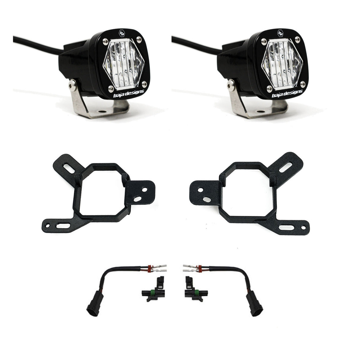 Baja Designs 24-25 GM 2500/3500 S1 Fog Pocket Light Kit - Clear - 447878