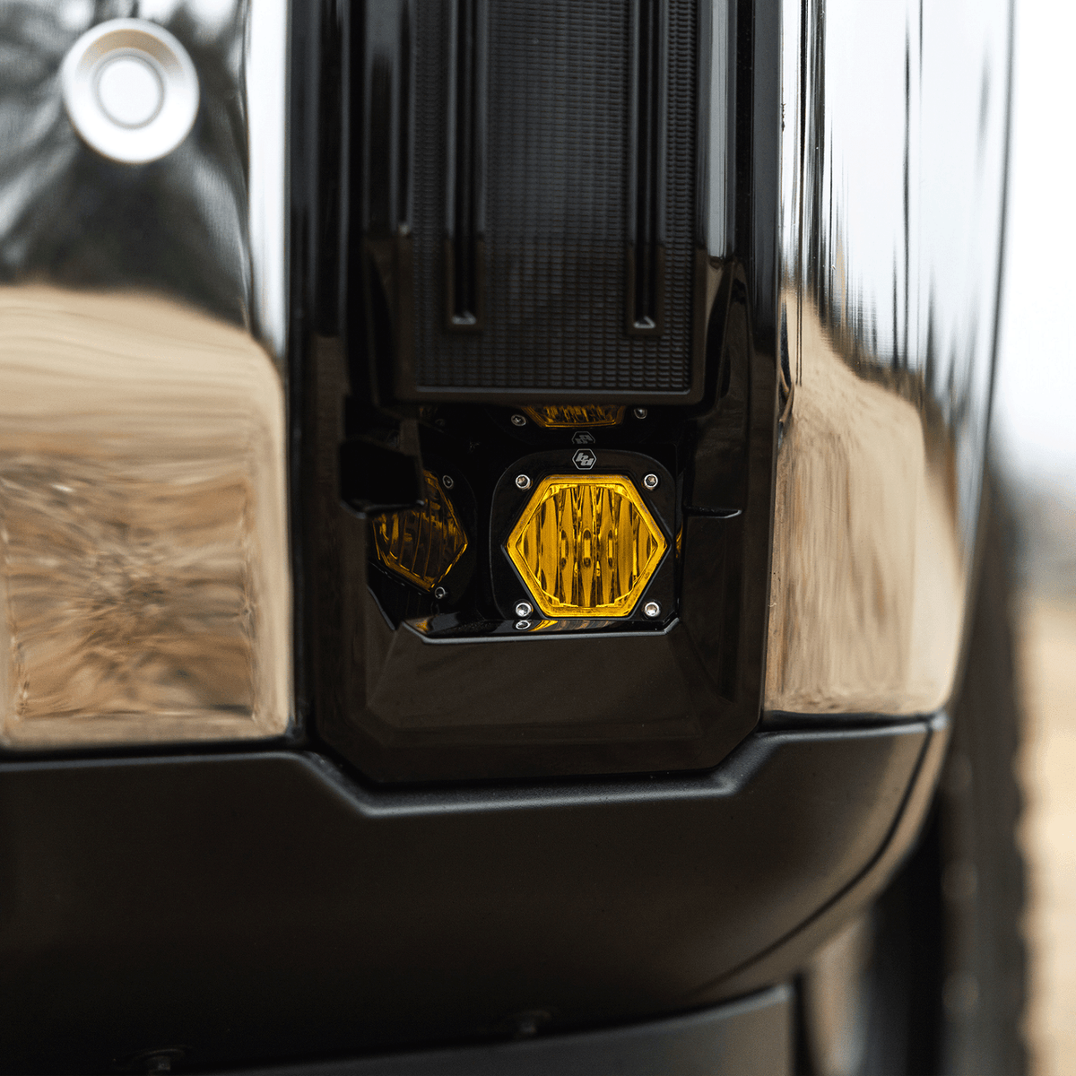 Baja Designs 24-25 GM 2500/3500 S1 Fog Pocket Light Kit - Baja Amber - 447879