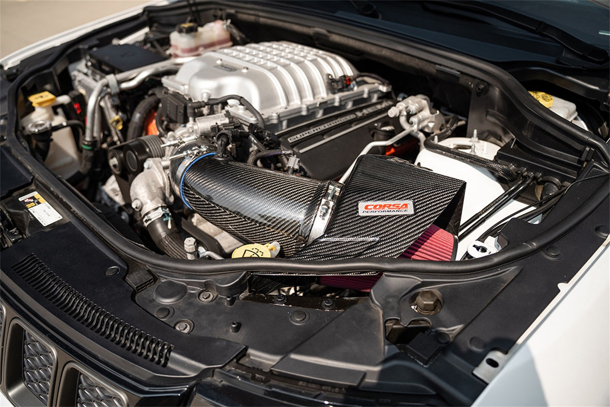 Corsa 20-23 Dodge Durango SRT Hellcat Carbon Fiber Air Intake w/ DryTech 3D No Oil - 44011D