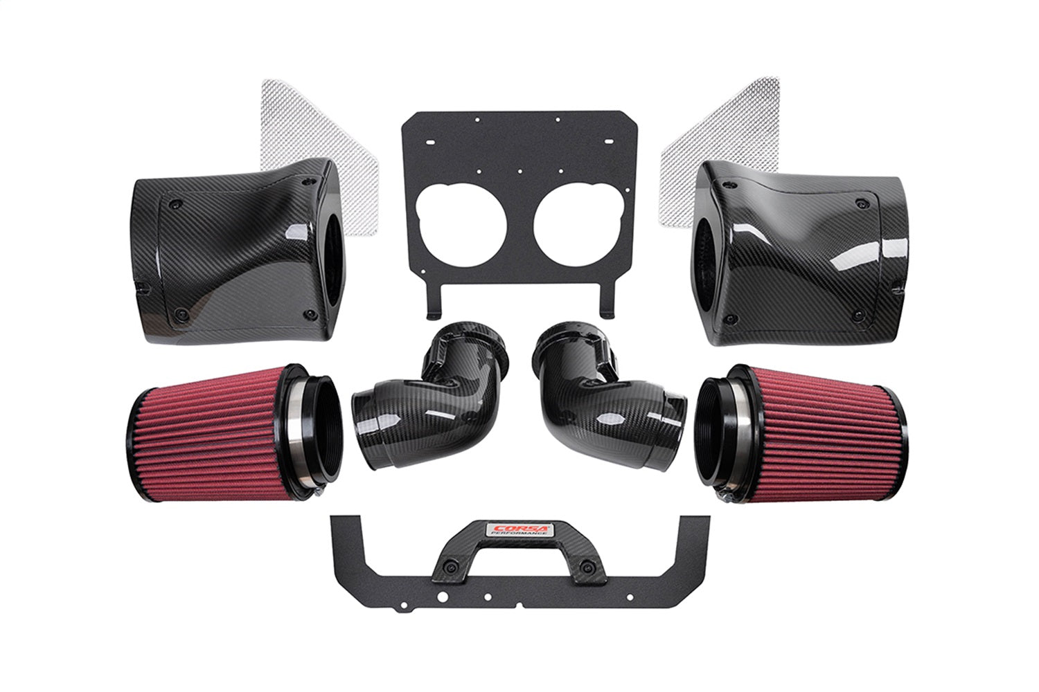 Corsa 23+ Chevy C8 Z06 Carbon Fiber Air Intake w/ DryTech Filter - 44012D