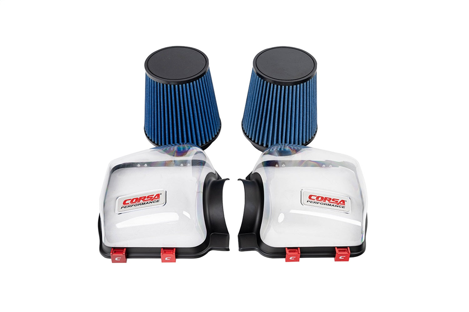 Corsa 24-25 Ford Mustang GT 5.0L Clear Lids & Oiled Filters - 44015
