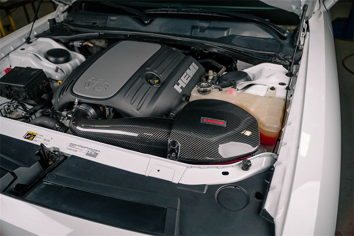 Corsa 11-23 Dodge Challenger/Charger 5.7L V8 Carbon Fiber Open Element Air Intake - Dry - 44017D