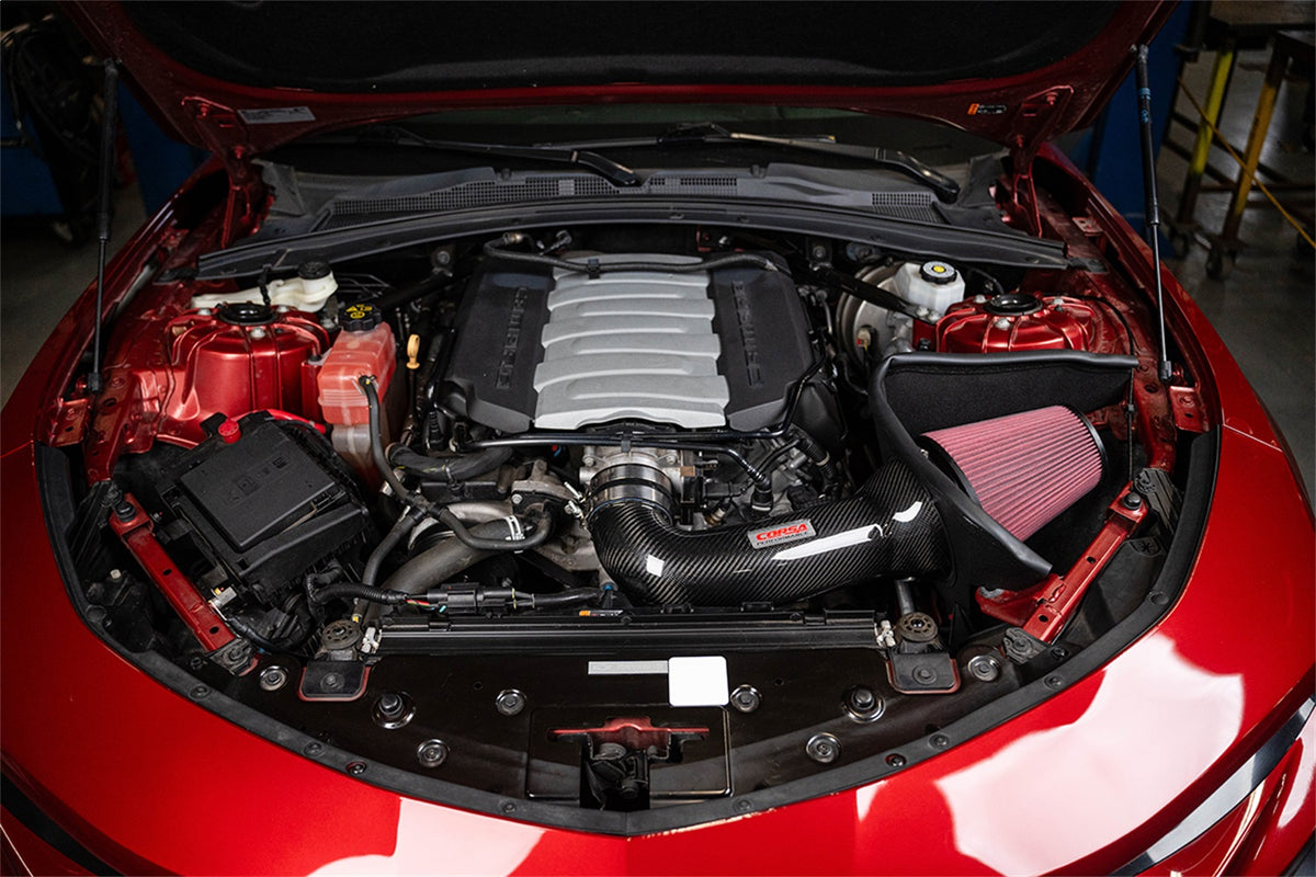 Corsa 16-24 Chevrolet Camaro SS 6.2L V8 Carbon Fiber Open Element Air Intake - Dry - 44018D