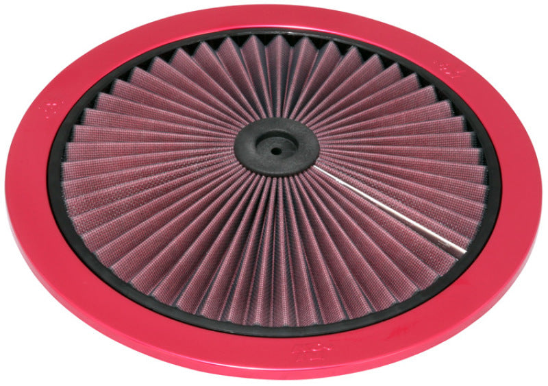 K&N X-Stream Top Filter X-Stream 14in OD - Red - 66-1401XR by K&N Engineering - front view