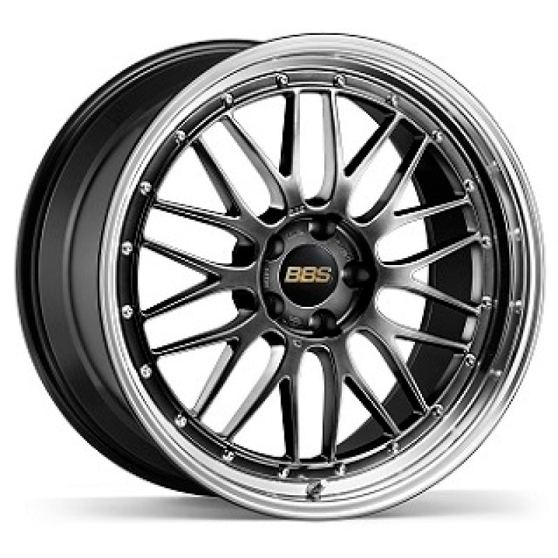 BBS LM 20x12 5x130 ET50 CB71.6 Diamond Black Wheel w/ Diamond Cut Machined Lip - LM472DBPK-BKBD by BBS