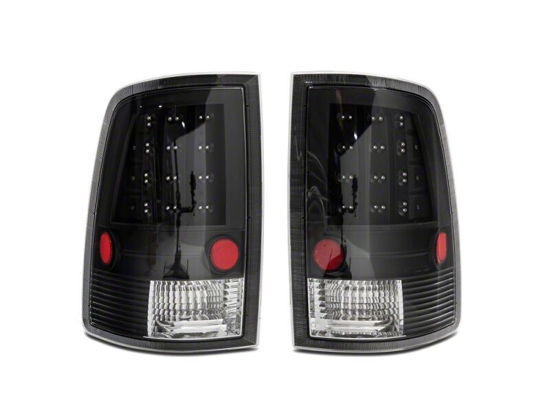 Raxiom 09-18 Dodge RAM 1500 LED Tail Lights- Black Housing- Clear Lens - R110154 - close-up view 3