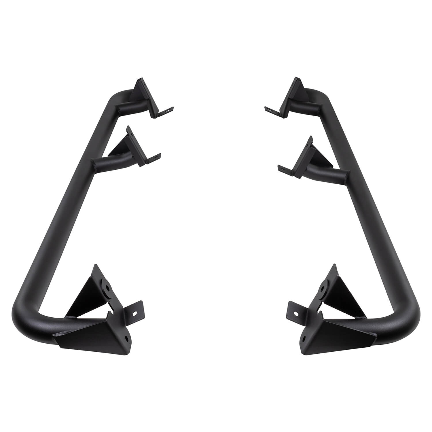 ARB Deluxe Rock Rails Textured Jk Lwb - 4450230 for 2007-2018 Jeep Wrangler - front view