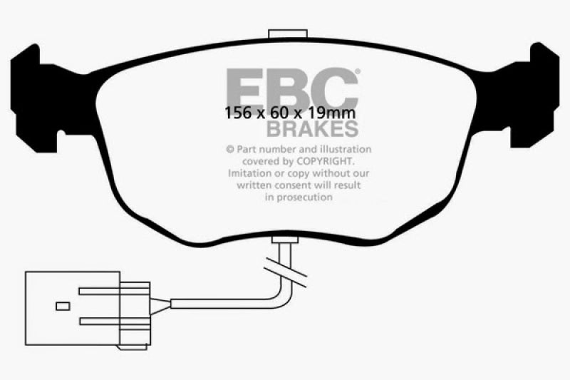 EBC 98-99 Ford Contour 2.5 SVT Ultimax2 Front Brake Pads - UD762
