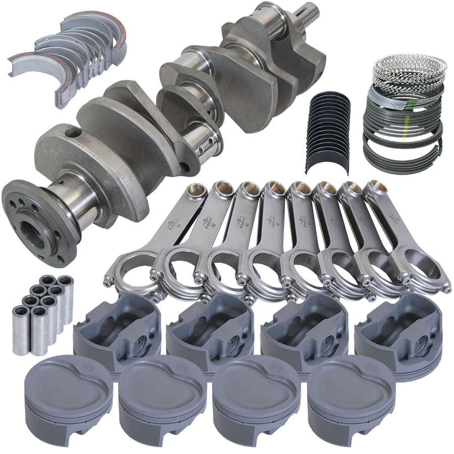 Eagle Pontiac 400 4.155in. Bore / 4.250in. Stroke / -22cc Competition Rotating Assembly (Set of 8) - 515104155 - front view