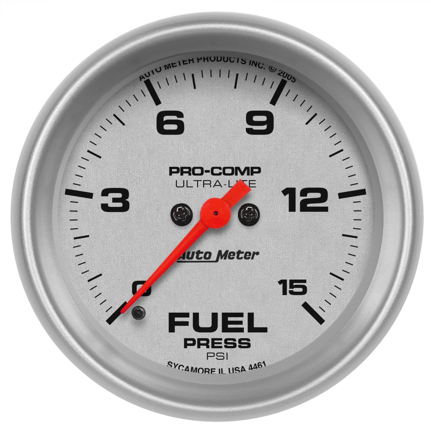 Autometer Ultra-Lite 2-5/8in 15psi Fuel Pressure Gauge - Digital Stepper Motor - 4461