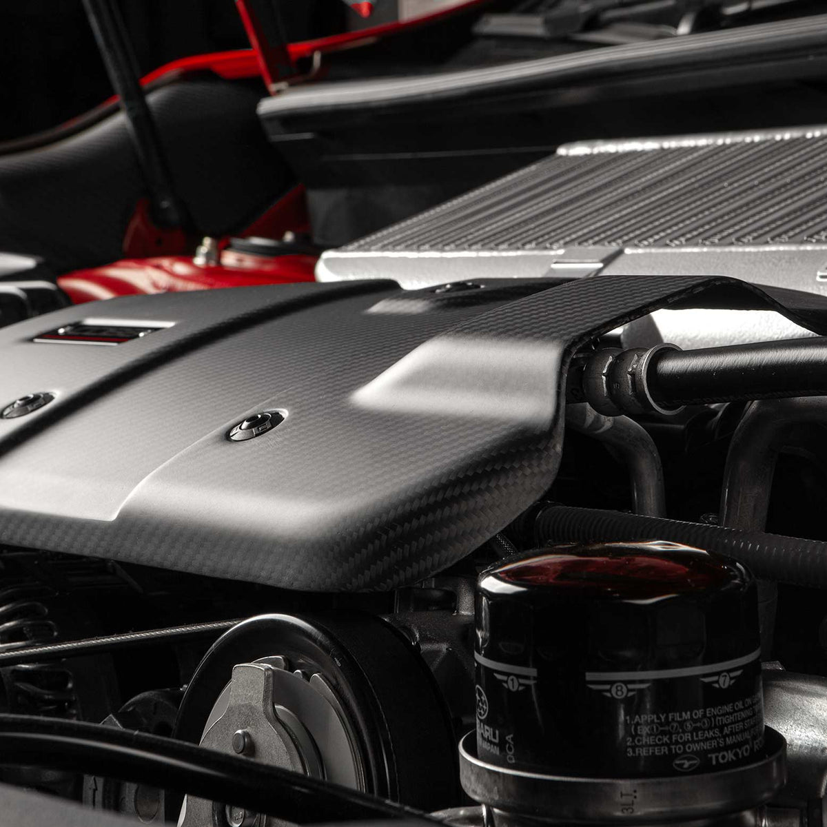 COBB 22-25 Subaru Redline Matte Carbon Fiber Engine Cover - 446610-RMC