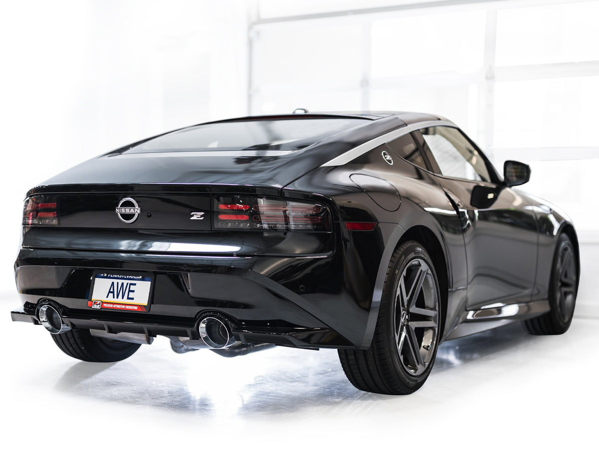 AWE 2023 Nissan Z RZ34 RWD Track Edition Catback Exhaust System w/ Chrome Silver Tips - 3020-32400