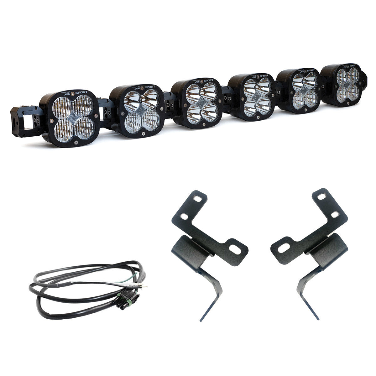 Baja Designs Ford Bronco Plastic Bumper 6 XL PRO Upfitter Kit
