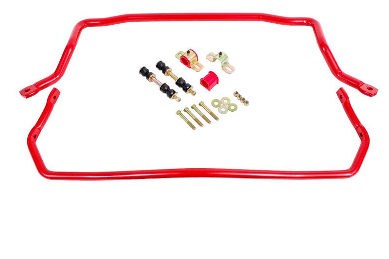 BMR 78-87 G-Body Front & Rear Sway Bar Kit w/ Bushings - Red - SB031R