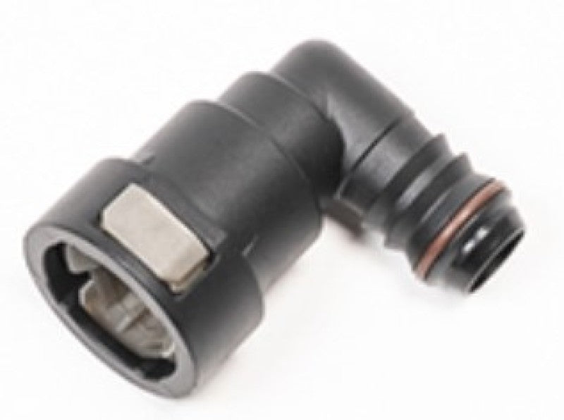Radium 16mm SAE Female to 90deg 5/8in Barb - 14-0627 by Radium Engineering