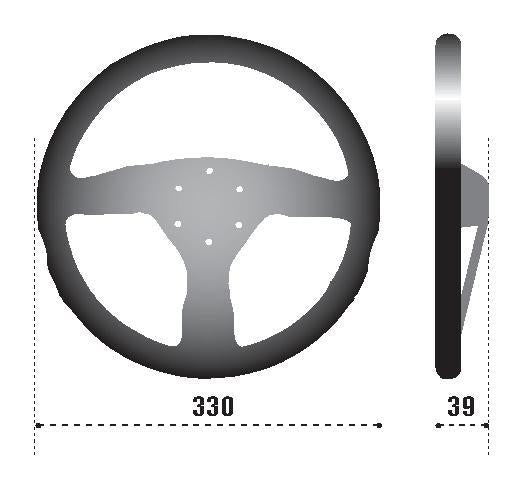 Sparco Strwhl 383 Suede Black - 015R383PSN