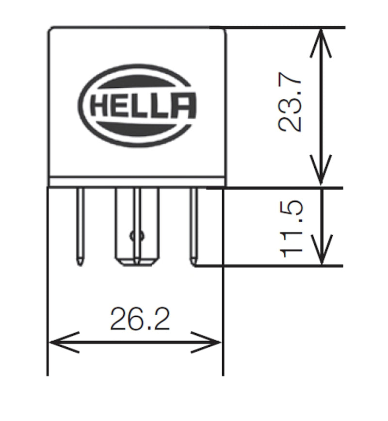 Hella Relay 12V 20/40A Spdt Res - 933332291