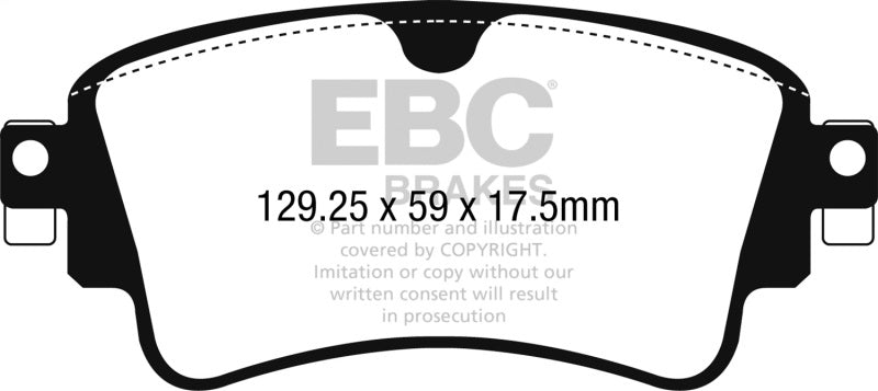 EBC 2018+ Audi A4 Allroad Quattro 2.0L Turbo Ultimax2 Rear Brake Pads - UD1898