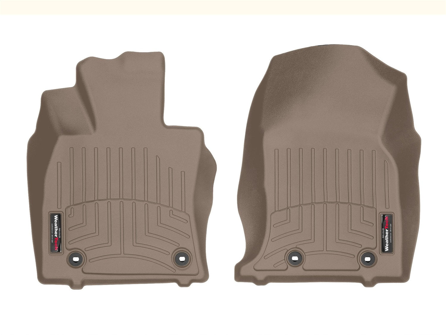 Weathertech - FloorLiner™ DigitalFit® Tan Front & Rear Set 21-25 Lexus ES - 4516511-4514962