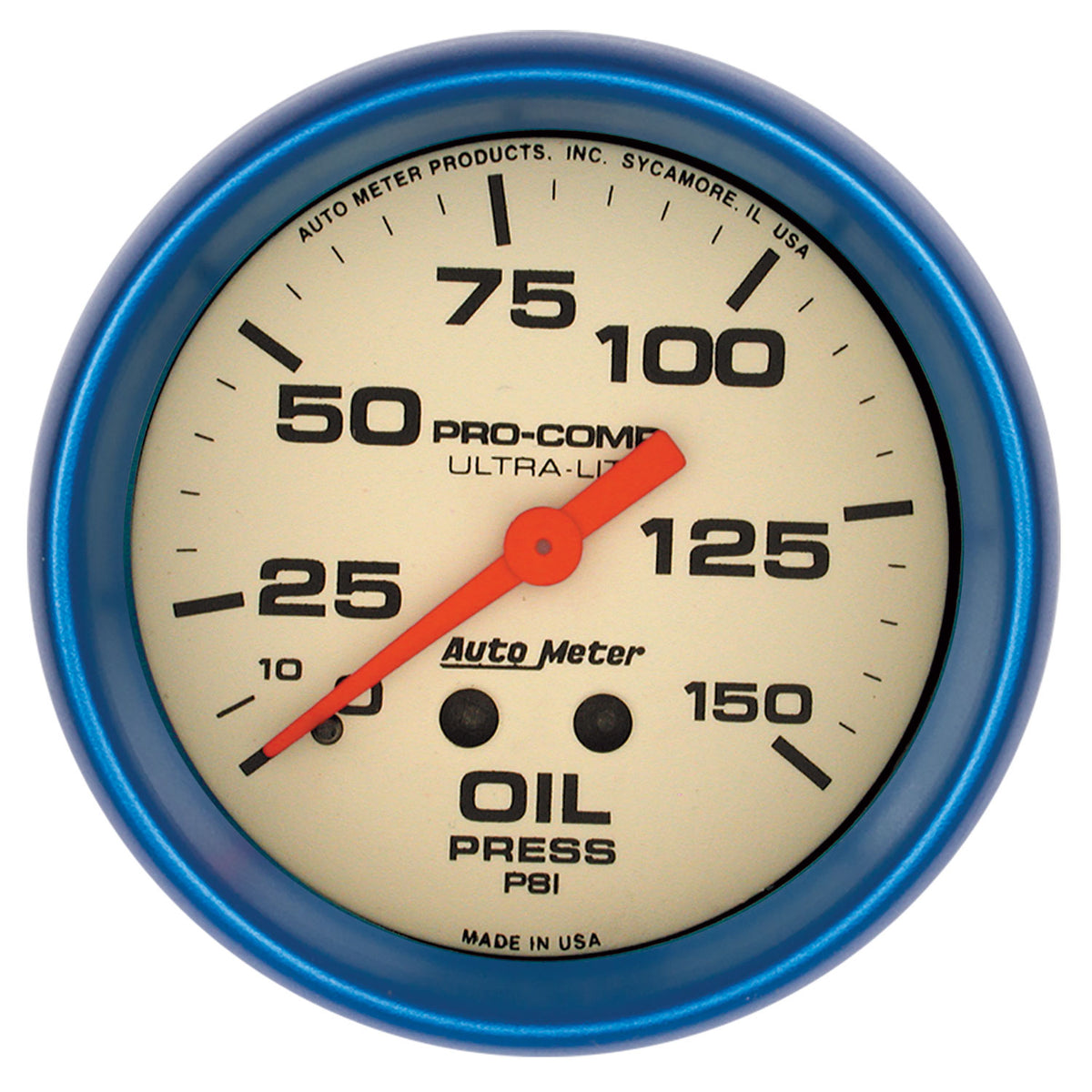 Autometer Ultra-Nite 66.7mm 0-150 PSI Mechanical Oil Pressure Gauge - 4523