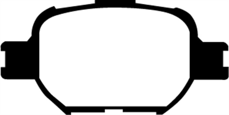EBC 04-10 Scion TC 2.4 Yellowstuff Front Brake Pads - DP41325R for 2005-2010 Scion tC - detail view