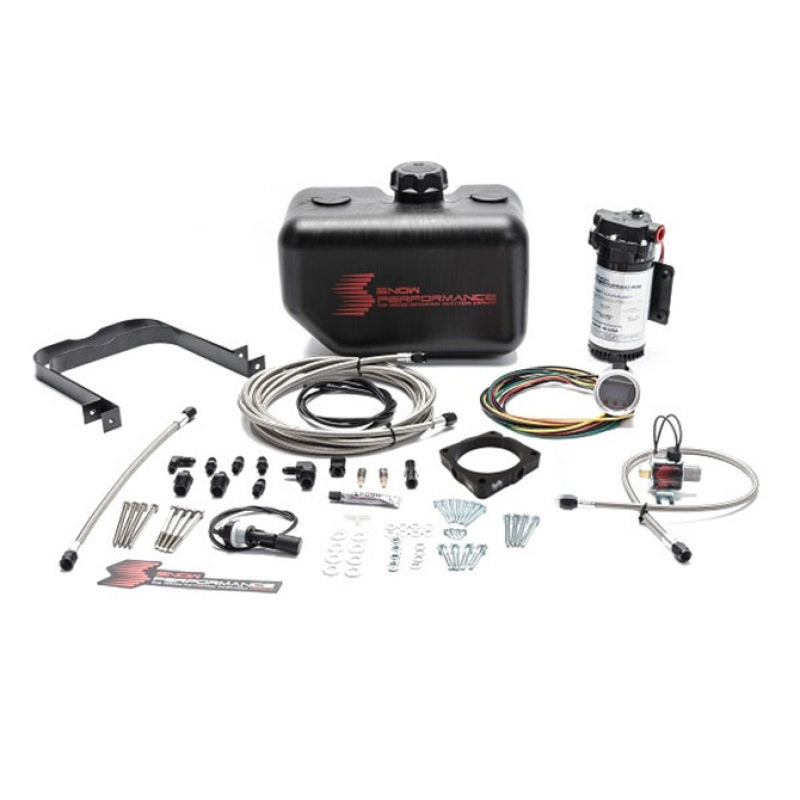 Snow Performance 08+ Charger Stg 2 Boost Cooler F/I Water Injection Kit (SS Braided Line &amp; 4AN) - SNO-2170-BRD
