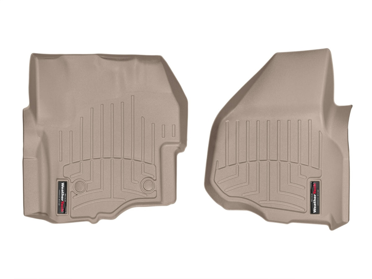 Weathertech - FloorLiner™ DigitalFit® Tan Front & Rear Set 11-16 Ford F-250 / 11-16 Ford F-350 / 12-16 Ford F-450-Super-
