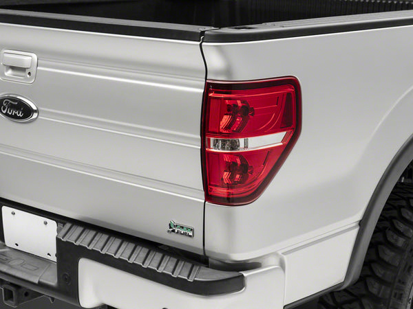 Raxiom 09-14 Ford F-150 Styleside Tail Lights- Chrome Housing - Red/Clear Lens - T542865 for 2009-2014 Ford F 150 - front vie