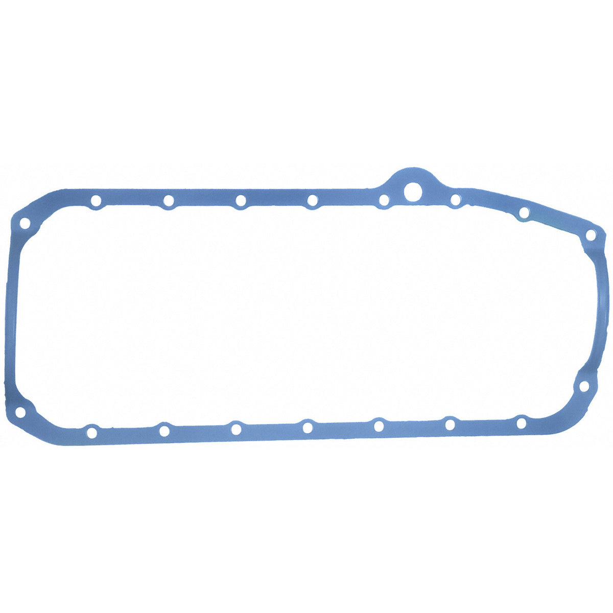 Fel-Pro Small Block Chevy 1-piece w/steel core Engine Oil Pan Gasket Set Molded rubber - 1880 - front view