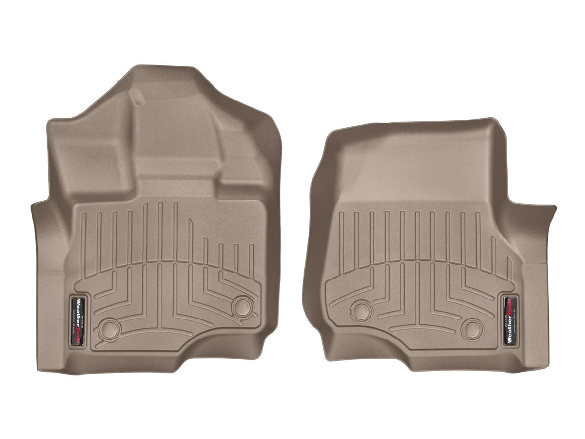 Weathertech - FloorLiner™ DigitalFit® Tan Front & Rear Set 21-25 Ford F-150 / 22-23 Ford F-150-Lightning - 45697-1-6IM
