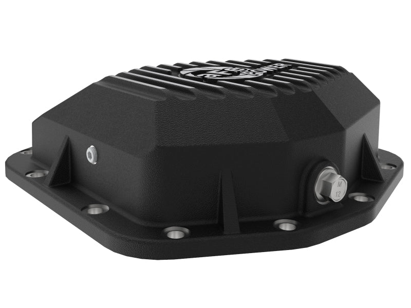 aFe Street Series Rear Differential Cover Black w/Machined Fins 20+ Jeep Gladiator JT (Dana M220) - 46-71190B