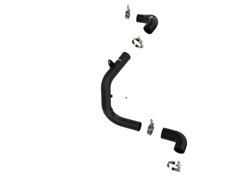 aFe Bladerunner 2.5in Aluminum Tube Hot Charge Pipe Black 2Volkswagen  22-23 GTI (MKVIII) L4-2.0L (t - 46-20608-B