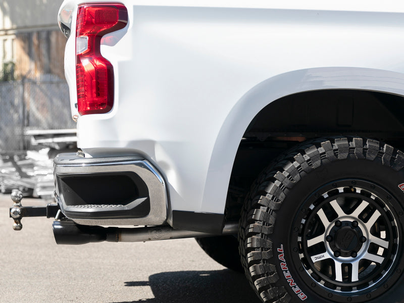 aFe Vulcan Series 3in-2-1/2in 304 SS Cat-Back 2019 GM Silverado / Sierra 1500 V8-5.3L w/ Black Tips - 49-34104-B