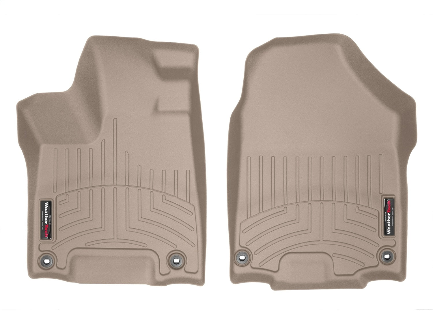 Weathertech - FloorLiner™ DigitalFit® Tan Front & Rear Set 17-25 Honda Ridgeline - 45971-1-2IM