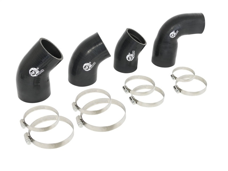 aFe BladeRunner Intercooler Couplings &amp; Clamps Kit and AFE Tube 15-16 Ford Mustang EcoBoost L4-2.3L - 46-20250AS