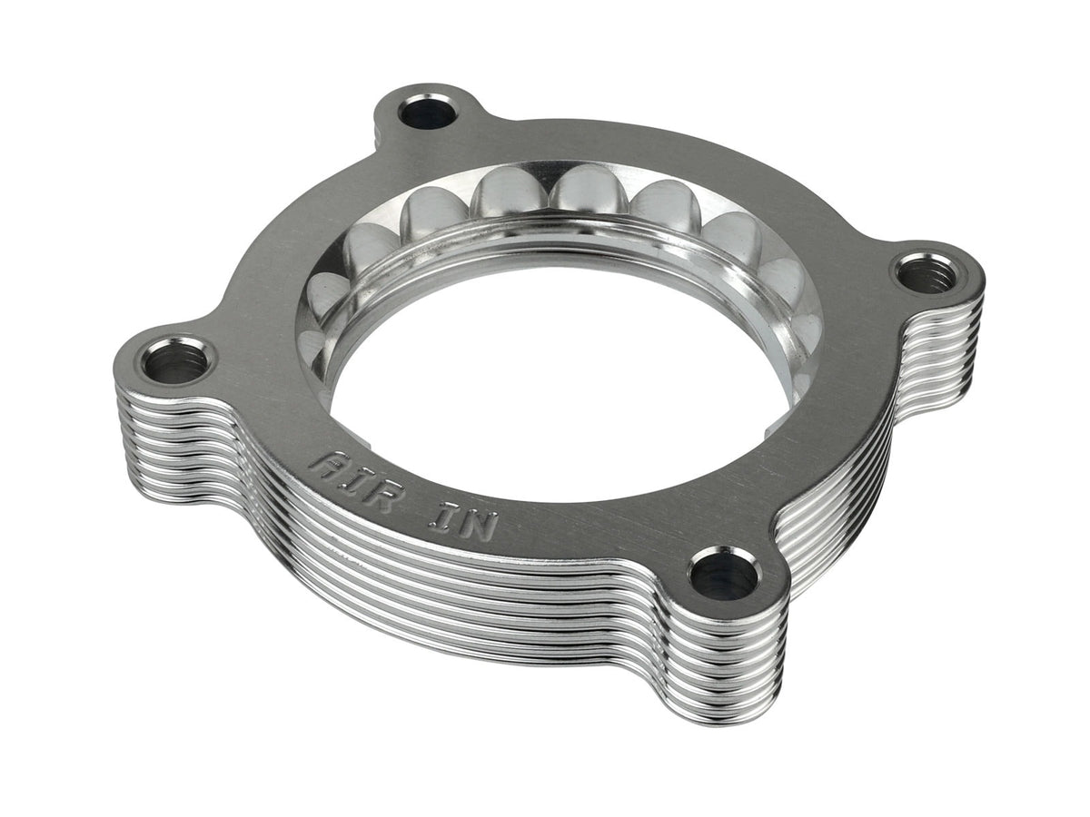 aFe 11-14 Ford Mustang/ 11-14 Ford F-150 V6 3.7L Silver Bullet Throttle Body Spacer - Silver - 46-33016