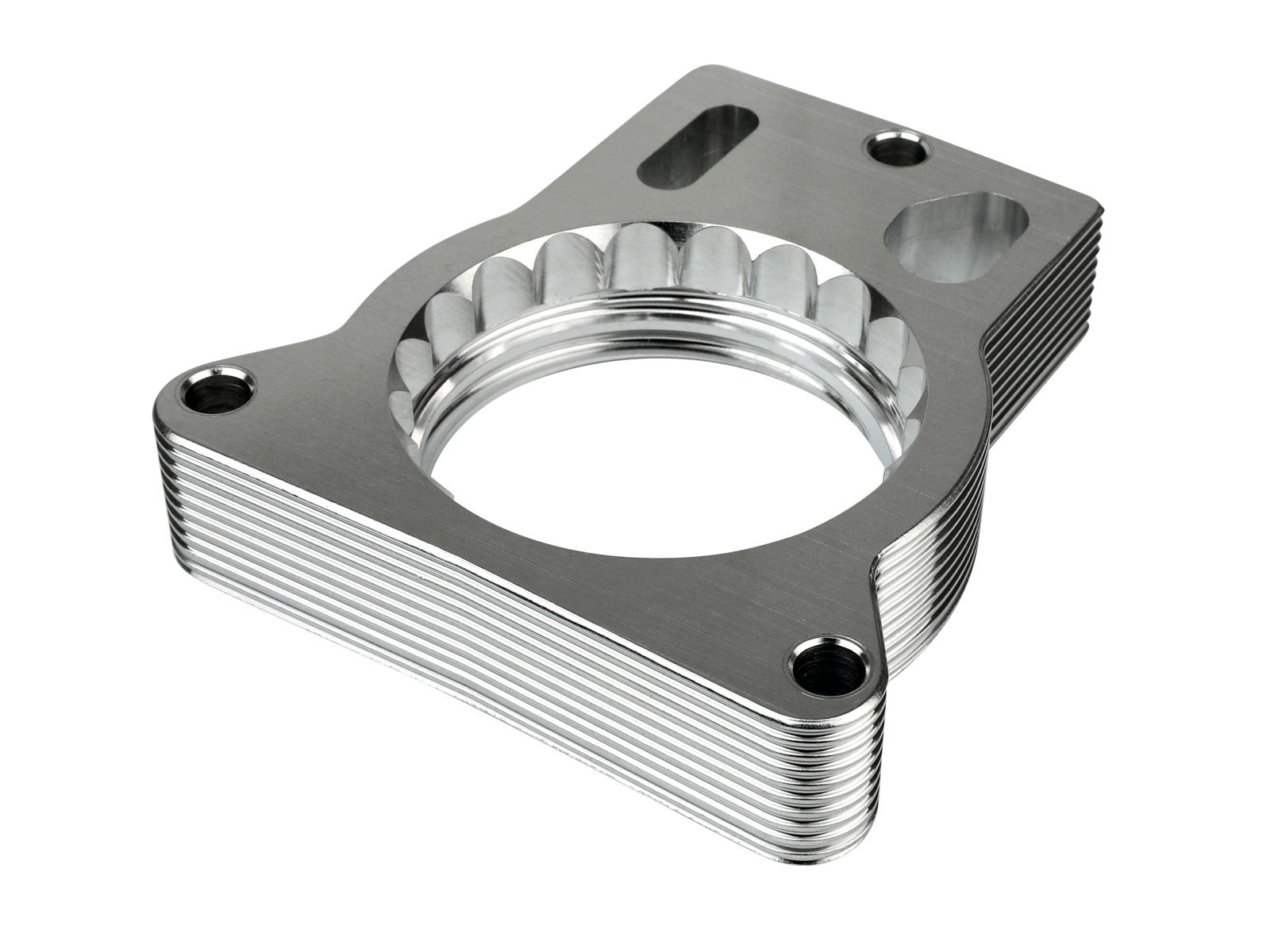 afe Silver Bullet Throttle Body Spacer GM Trucks 2500/3500 96-00 V8-7.4L/01-07 V8-8.1L - 46-34021