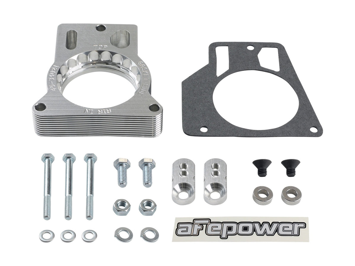 afe Silver Bullet Throttle Body Spacer GM Trucks 2500/3500 96-00 V8-7.4L/01-07 V8-8.1L - 46-34021