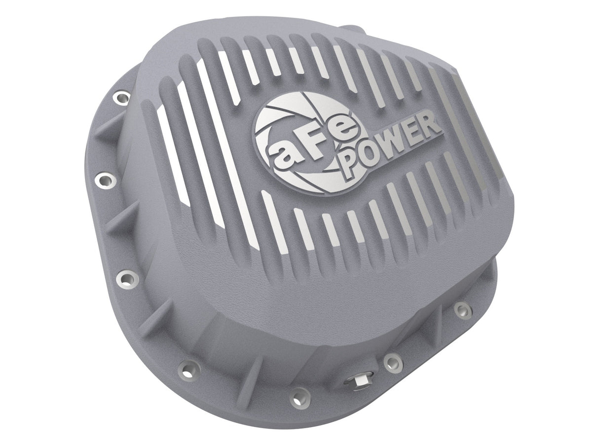 afe Rear Differential Cover (Raw; Street Series); Ford Diesel Trucks 86-13 V8 (td) - 46-70020