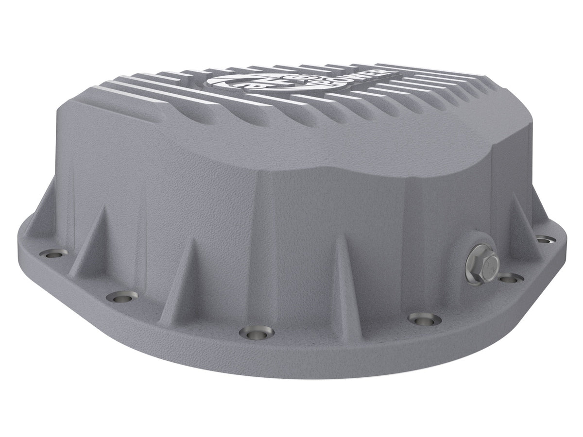 afe Rear Differential Cover (Raw; Street Series); Ford Diesel Trucks 86-13 V8 (td) - 46-70020