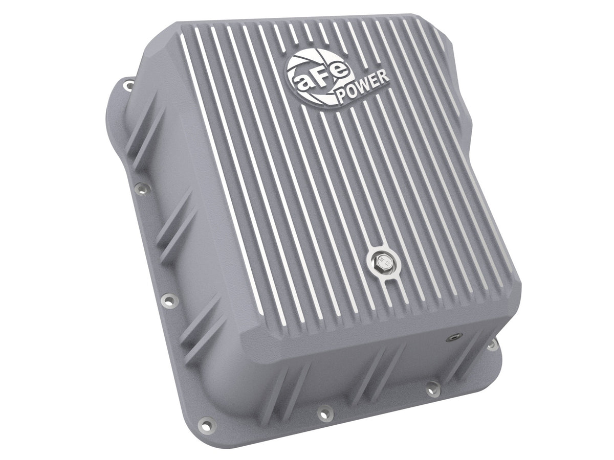afe Transmission Pan Cover (Raw); GM Diesel Trucks 01-14 V8-6.6L (td) - 46-70070