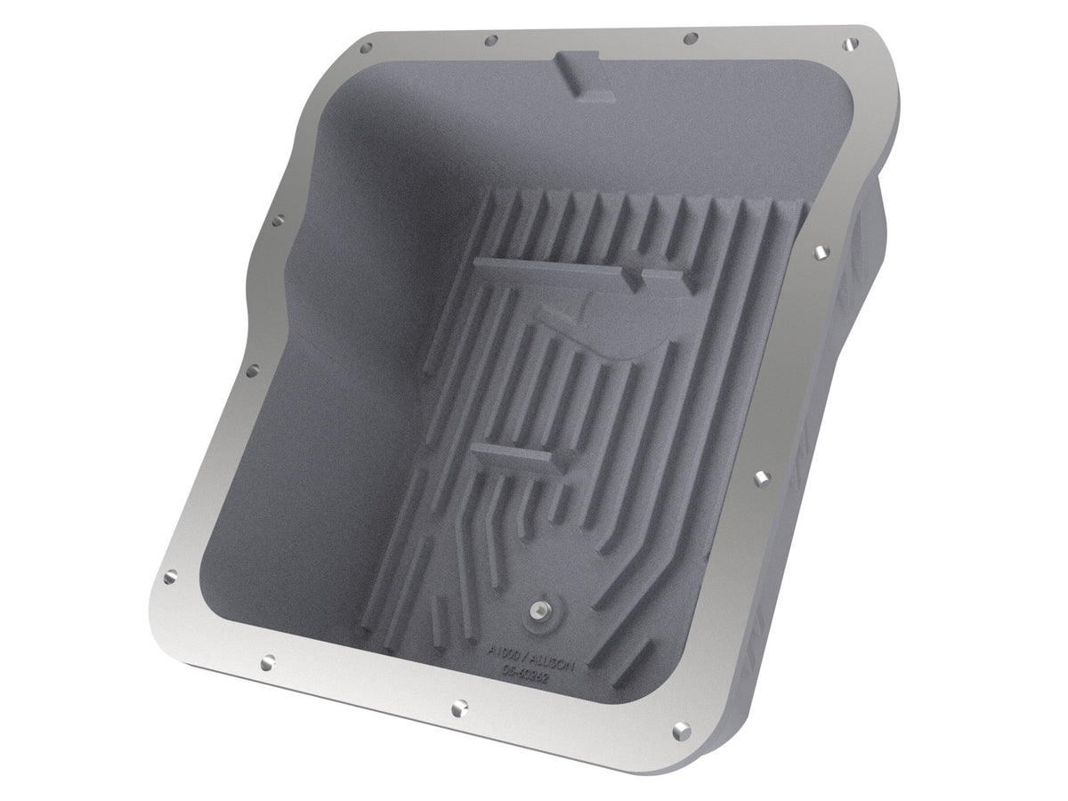 afe Transmission Pan Cover (Raw); GM Diesel Trucks 01-14 V8-6.6L (td) - 46-70070