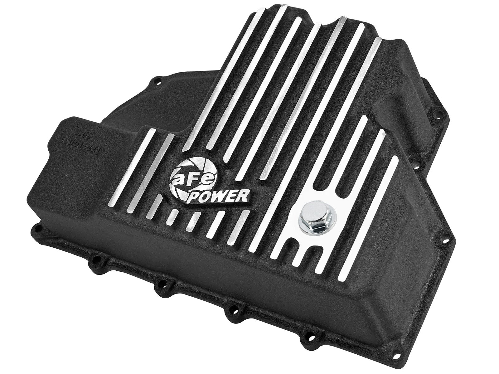 AFE Engine Oil Pan Black Machined; 14-16 Dodge RAM 1500 EcoDiesel 3.0L V6 (td) - 46-70282