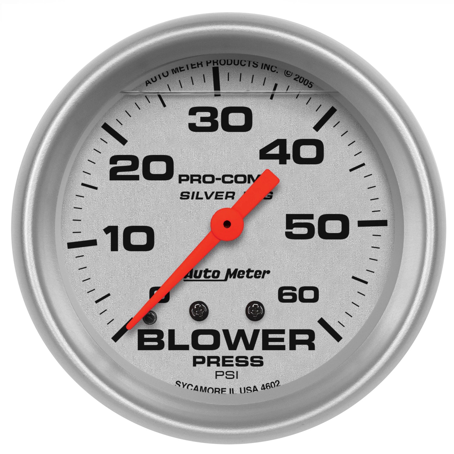 Autometer Ultra-Lite 66.7mm 0-60 PSI Liquid Filled Mechanical Blower Pressure Gauge - 4602